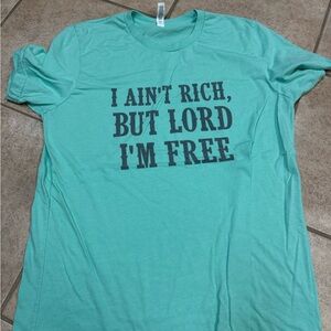 Women’s Teal Graphic T-Shirt